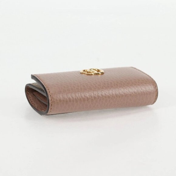 GUCCI GG Supreme Key Case PVC Beige Gold 456118 Auth 138570M - Picture 10 of 15
